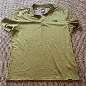 The North Face FlashDry Polo Shirt Men Large Green Performance